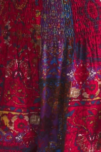 TRENDYOLMİLLA Rejection Ethnic Patterned Legs Elastic Shalwar Form Weaving Pants - Image 3