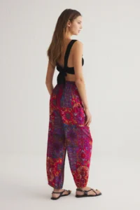 TRENDYOLMİLLA Rejection Ethnic Patterned Legs Elastic Shalwar Form Weaving Pants - Image 5