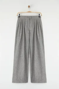 TRENDYOLMİLLA Gray Wide Leg/Wide Leg Weaving Pants  Palazzo Pants - Image 5