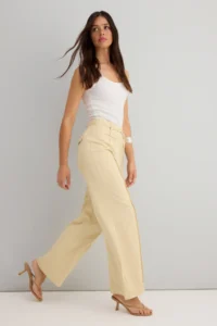 TRENDYOLMİLLA Cotton Gabardine Arched Wide Leg/Wide Leg - Image 2