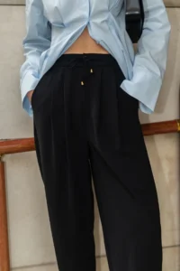 TRENDYOLMİLLA Black Şalwar/Harem Laced Pants - Image 2