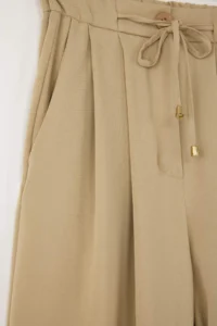 TRENDYOLMİLLA Light Khaki Shalwar/Harem Laced Pants - Image 6