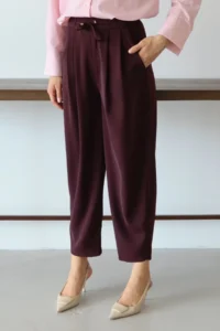 TRENDYOLMİLLA Plum Shalwar/Harem Laced Pants - Image 7