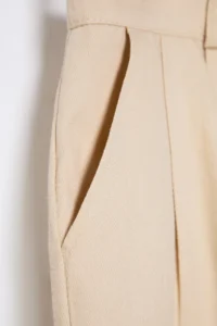 TRENDYOLMiLLA Beige linen look Diz Size City  Shorts - Image 6