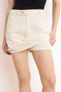 TRENDYOLMiLLA Stone High Waist Mini denim Shorts Skirt - Image 3