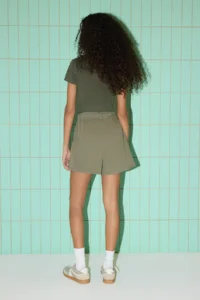 TRENDYOLMiLLA Khaki High Waist City Size denim Shorts - Image 4