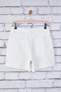 TRENDYOLMiLLA White High Waist City Size denim Shorts - Image 6