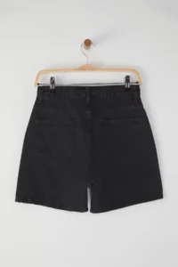 TRENDYOLMiLLA Black Regular Waist City Size denim Shorts - Image 6
