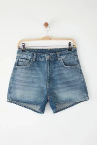 TRENDYOLMiLLA Mavi High Waist City Size denim Shorts - Image 5