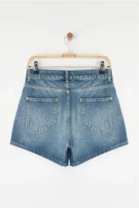 TRENDYOLMiLLA Mavi High Waist City Size denim Shorts - Image 6