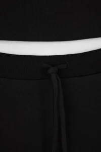 TRENDYOLMİLLA Wardrobe Essentials-Black Fitted Sleeveless Knitting Top and Bottom Set - Image 7