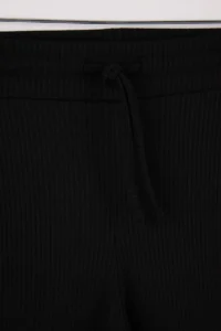 TRENDYOLMİLLA Teen Black Plain Fitted Pipe Both Ribbed Flexible Knitting Top and Bottom Set - Image 8