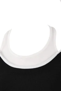 TRENDYOLMİLLA Black Color Blocked Fitted flared leg Cotton Rib Knitting Top and Bottom Set - Image 6
