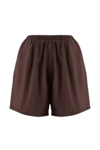 TRENDYOLMİLLA Brown Modal Shirt Shorts Weaving Bottom - Top Set - Image 7