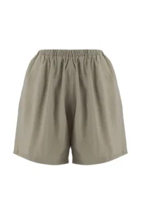 TRENDYOLMİLLA Khaki Modal Shirt Shorts Weaving Bottom - Top Set - Image 7