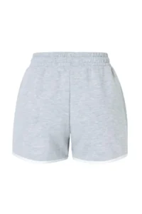 TRENDYOLMİLLA Gray Melange Color Blocked Fitted with pocket Ribbed Flexible Knitting Top and Bottom Set - Image 4