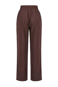 TRENDYOLMİLLA Brown Modal Look Blouse Pants Weaving Bottom - Top Set - Image 8