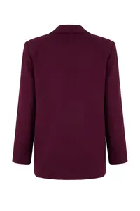 TRENDYOLMİLLA TRENDYOLMiLLA Wardrobe Essentials – Plum Pocket Detail Blazer Jacket | - Image 6