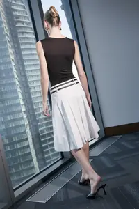 TRENDYOLMİLLA Limited Edition Brown Fitted Asymmetric Collar with accessories snaps Knitting Bodysuit .D.00003 - Image 5