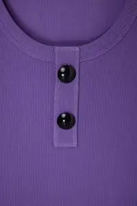 TRENDYOLMİLLA Limited Edition Purple Fitted Cowl Neck snaps Ribbed Flexible Knitting Bodysuit .D.00014 - Image 8