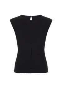 TRENDYOLMİLLA Black Fitted Sleeveless Flexible Knitting Blouse - Image 6