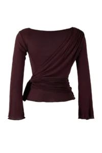 TRENDYOLMİLLA Brown Transparan Regular/Normal Pattern Binding Detailed Knitting Blouse - Image 6