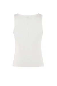 TRENDYOLMİLLA Wardrobe Essentials-Ecru Fitted Cowl Neck snaps Flexible Knitting Blouse - Image 2