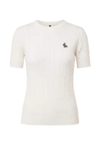 TRENDYOLMİLLA Ecru At Embroidered Hair Knitting Knitwear Blouse - Image 5