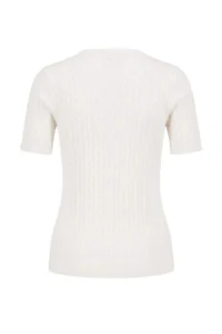TRENDYOLMİLLA Ecru At Embroidered Hair Knitting Knitwear Blouse - Image 6