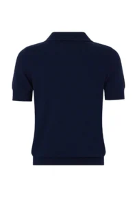 TRENDYOLMİLLA Navy Blue Scarf Detailed Premium Yarn/ Special Yarn Blouse - Image 6
