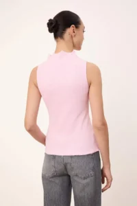 TRENDYOLMİLLA Wardrobe Essentials-Light Pink Fitted buttoned with flywheel/Frilly Flexible Knitting Blouse - Image 4