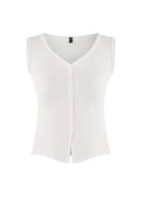 TRENDYOLMİLLA Brown 2 Sets Set Fitted V-neck buttoned Soft Knitting Blouse - Image 9
