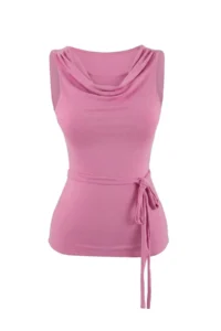 TRENDYOLMİLLA Dusty Rose Fitted Off-Shoulder Neck with flywheel/Frilly Soft Knitting Blouse - Image 5