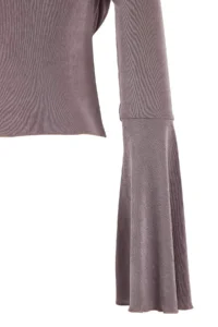 TRENDYOLMİLLA Stone Fitted V-neck Long Sleeve Binding Detailed Buzzy Knitting Blouse - Image 6