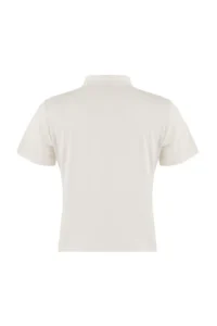 TRENDYOLMİLLA Wardrobe Essentials-Ecru Fitted buttoned Short Sleeve Crop Flexible Knitting Blouse - Image 2