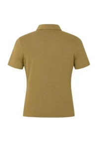 TRENDYOLMİLLA Wardrobe Essentials-Light Khaki Fitted Buttoned Crop Flexible Knitting Blouse - Image 2