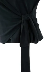 TRENDYOLMİLLA Anthracite Fitted Double breasted Boat Neck Binding Detailed Modal Knitting Blouse - Image 6