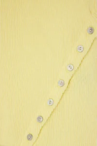 TRENDYOLMİLLA Yellow Crew Neck Asymmetric Button Detailed Fitted Knitwear Thin Blouse - Image 7