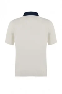 TRENDYOLMİLLA Ecru denim Garnili Polo Shirt Collar Knitwear Blouse - Image 6