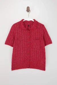 TRENDYOLMİLLA Rejection Cotton Blended buttoned Knitwear Blouse - Image 5