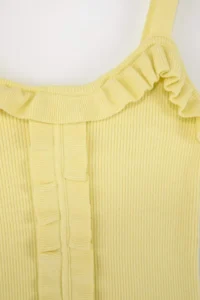 TRENDYOLMİLLA Yellow Cowl Neck Bodysuit hugging Crop  Knitwear Thin Blouse - Image 6