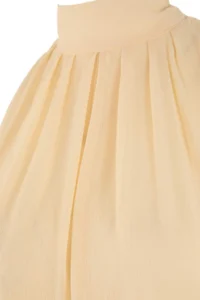 TRENDYOLMİLLA Powder Pink Collar Binding Detailed Flight Flight Lined Siphon Weaving Blouse - Image 6