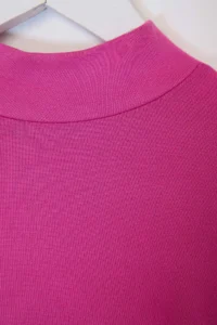 TRENDYOLMİLLA Fuchsia Dog collar Plain Long Sleeve Flexible Knitting Blouse - Image 8