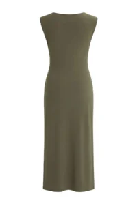 TRENDYOLMİLLA Khaki A-Kesim/Life Form Sleeveless Flexible Knitting Dress - Image 6
