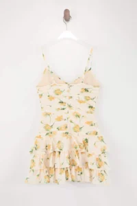 TRENDYOLMİLLA Multicolored Floral Frilly Short / Mini Weaving Dress - Image 2