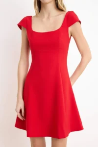 TRENDYOLMİLLA Rejection Mini Back Binding Detailed Weaving Dress - Image 3