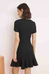 TRENDYOLMİLLA Black Skirt with flywheel Short / Mini Flexible Weaving Dress - Image 4
