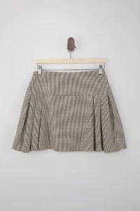TRENDYOLMiLLA Checkered Battery Detailed Weaving Mini Skirt - Image 7