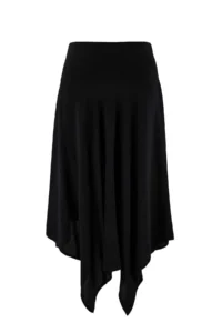 TRENDYOLMiLLA Black 100% Viscose Asymmetric Midi Skirt - Image 5