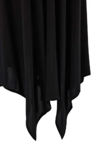 TRENDYOLMiLLA Black 100% Viscose Asymmetric Midi Skirt - Image 6